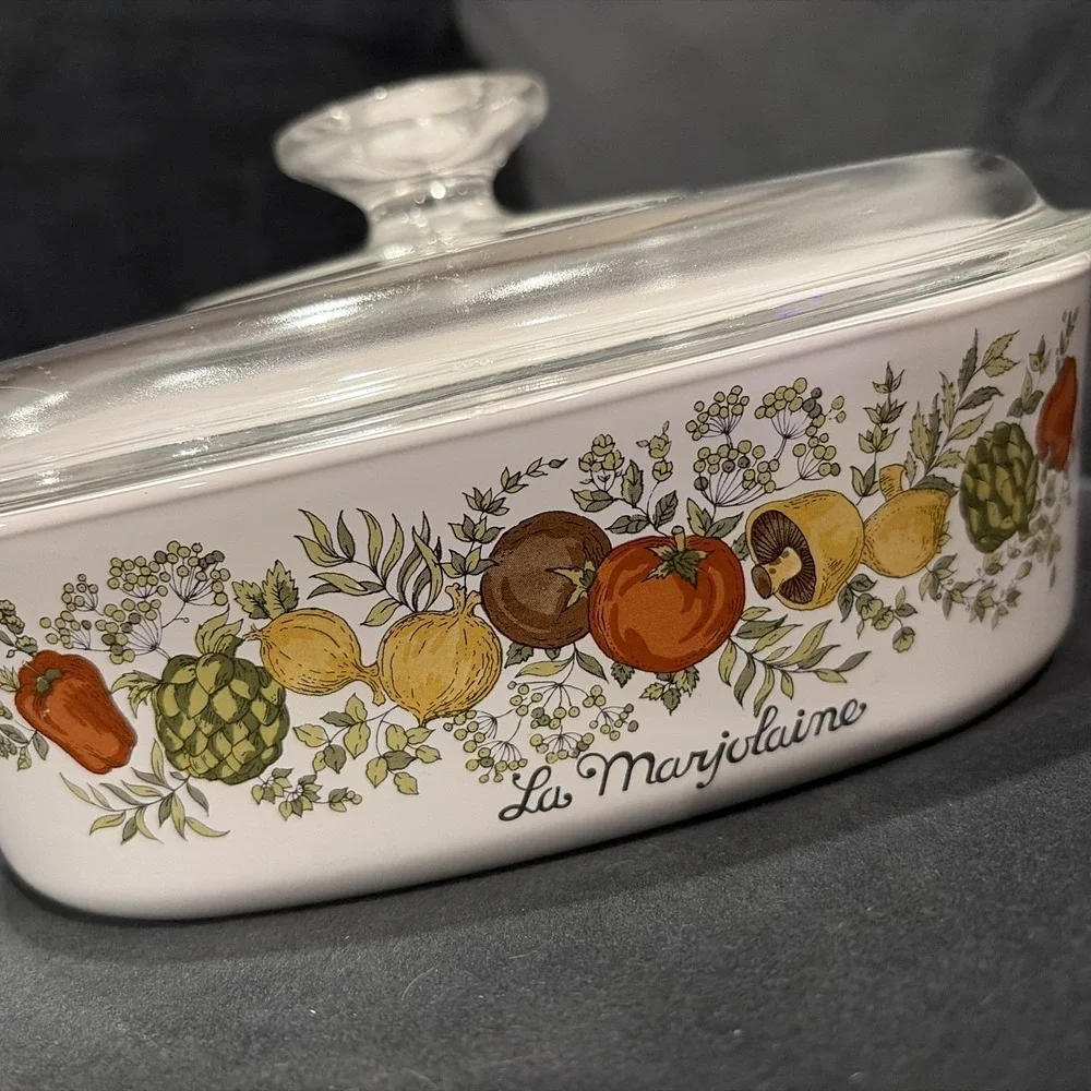 Rare Vintage Corning Ware L'Marjolaine 2 Quart Casserole Dish With Lid A-2-B